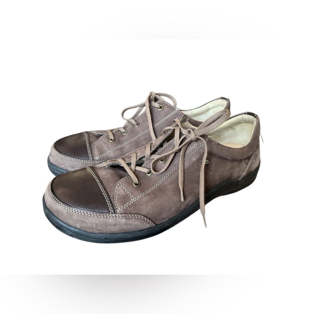 Finn Comfort Lace Up Nubuc Suede & Leather Size 42